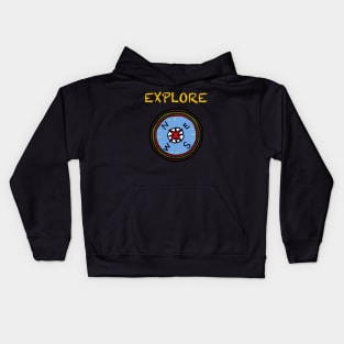 explore compass Kids Hoodie